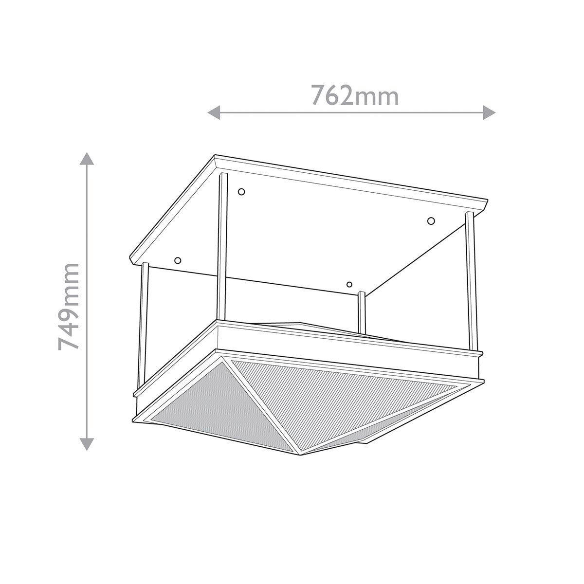 DECKENLEUCHTE 42/48,2 cm    - Messingfarben, KONVENTIONELL, Glas/Metall (42/48,2cm) - Elstead Lighting