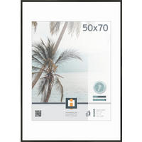 OKVIR ZA SLIKE     50/70 cm     - črna, Basics, umetna masa/steklo (50/70cm)