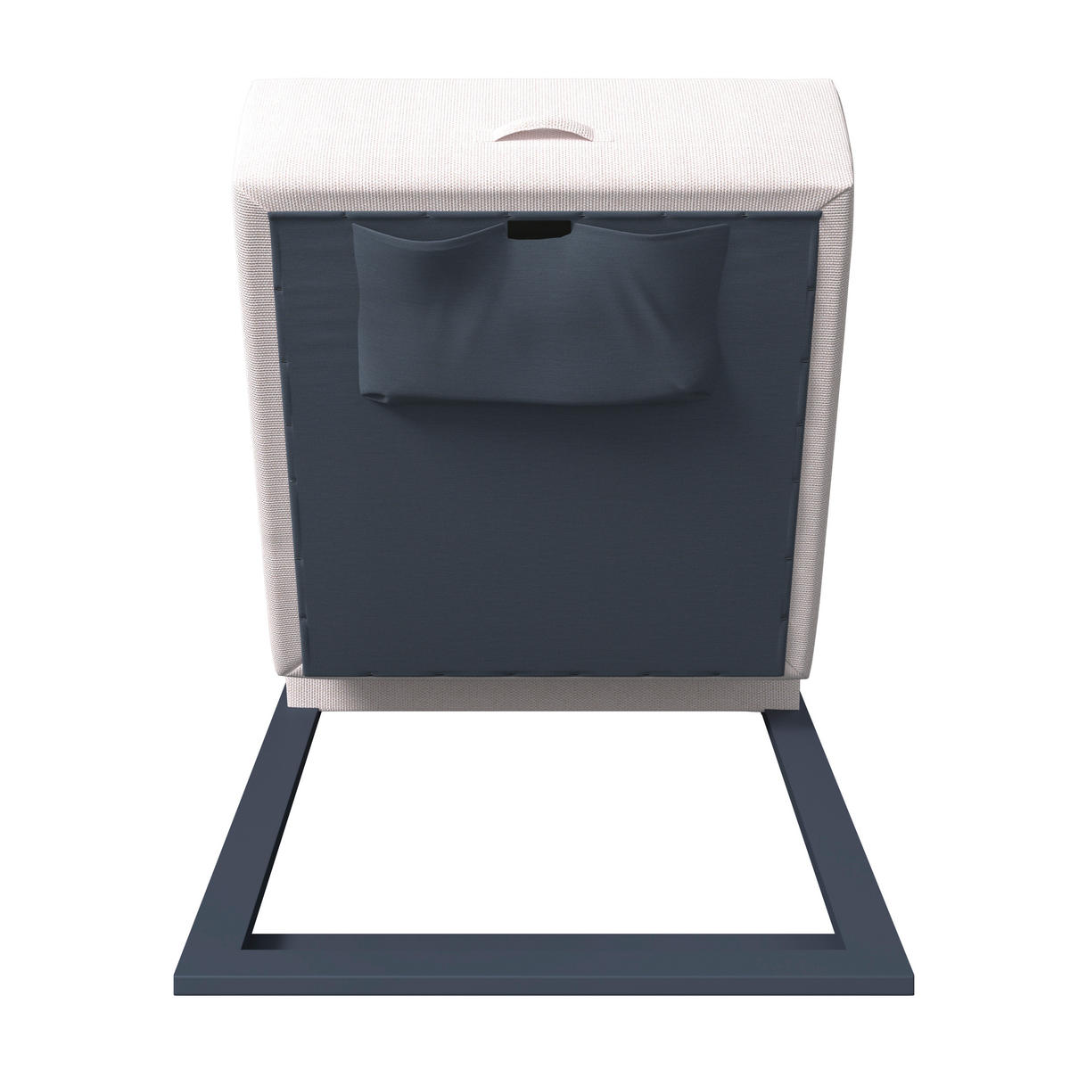 ZÁHRADNÉ LEŽADLO kov - biela/antracitová, Modern, kov (200/31/75cm) - Ambia Garden