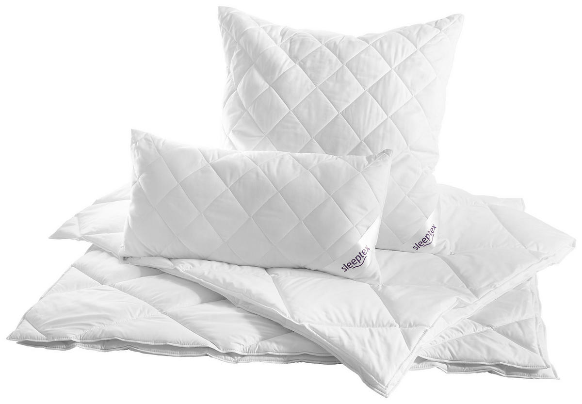 SOMMERDECKE  Oviedo  135/200 cm   - Weiß, Basics, Textil (135/200cm) - Sleeptex