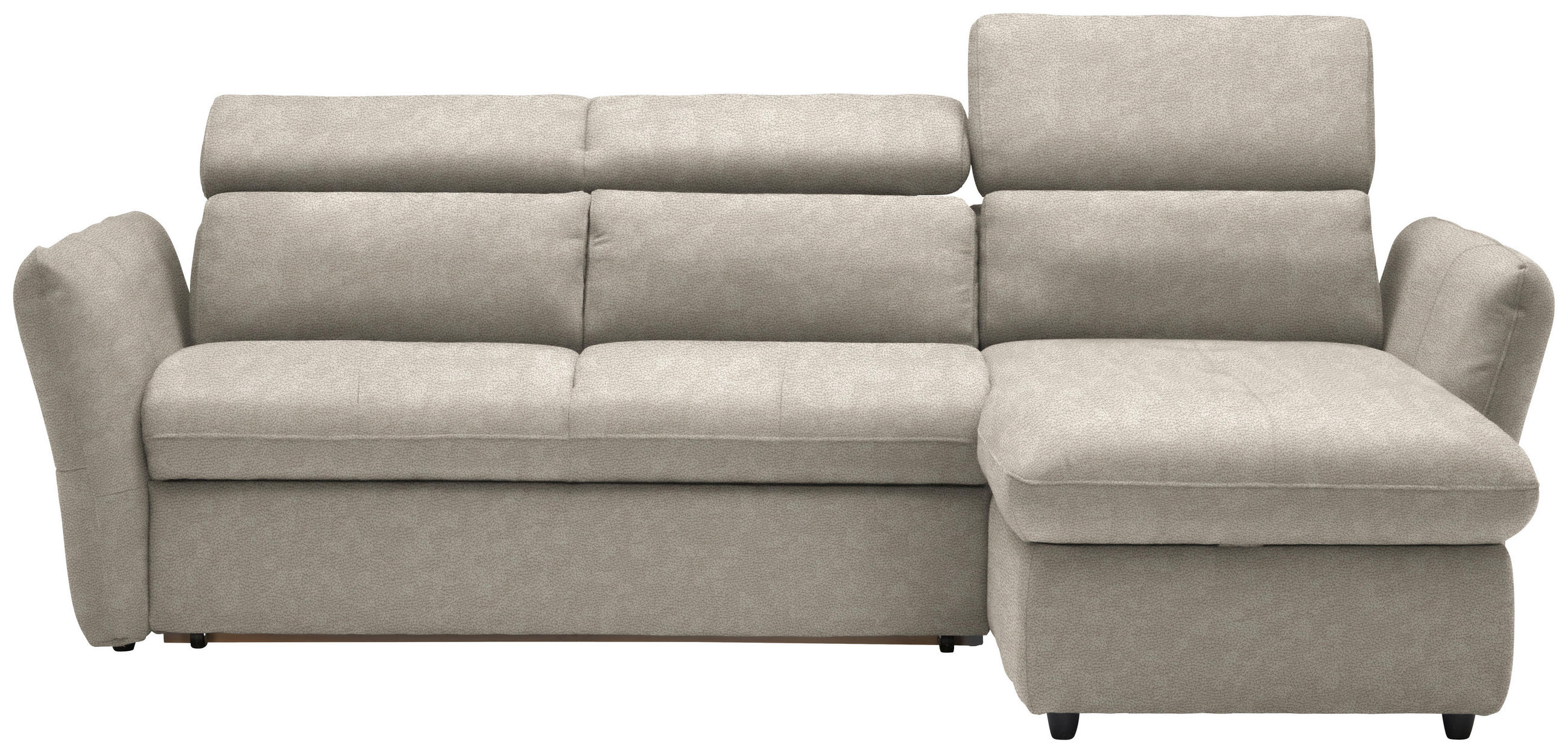 ECKSOFA in Mikrofaser Sandfarben, Beige  240/172 cm  - Sandfarben/Beige, Design, Kunststoff/Textil (240/172cm) - Stylife