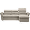 ECKSOFA in Mikrofaser Sandfarben, Beige  240/172 cm  - Sandfarben/Beige, Design, Kunststoff/Textil (240/172cm) - Stylife