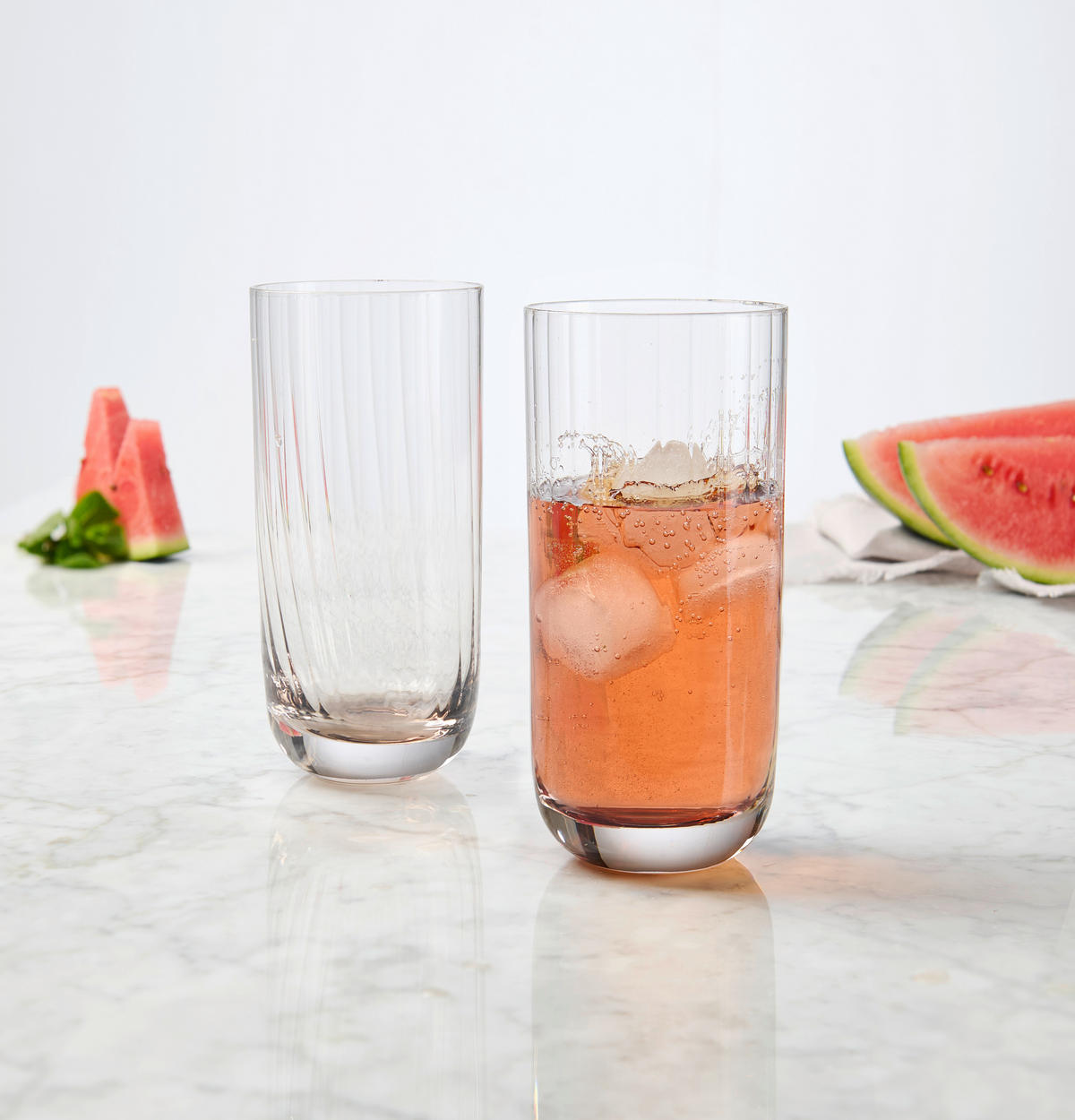 TRINKGLAS 360 ml 4-teilig  - Hellbraun, Trend, Glas - Novel