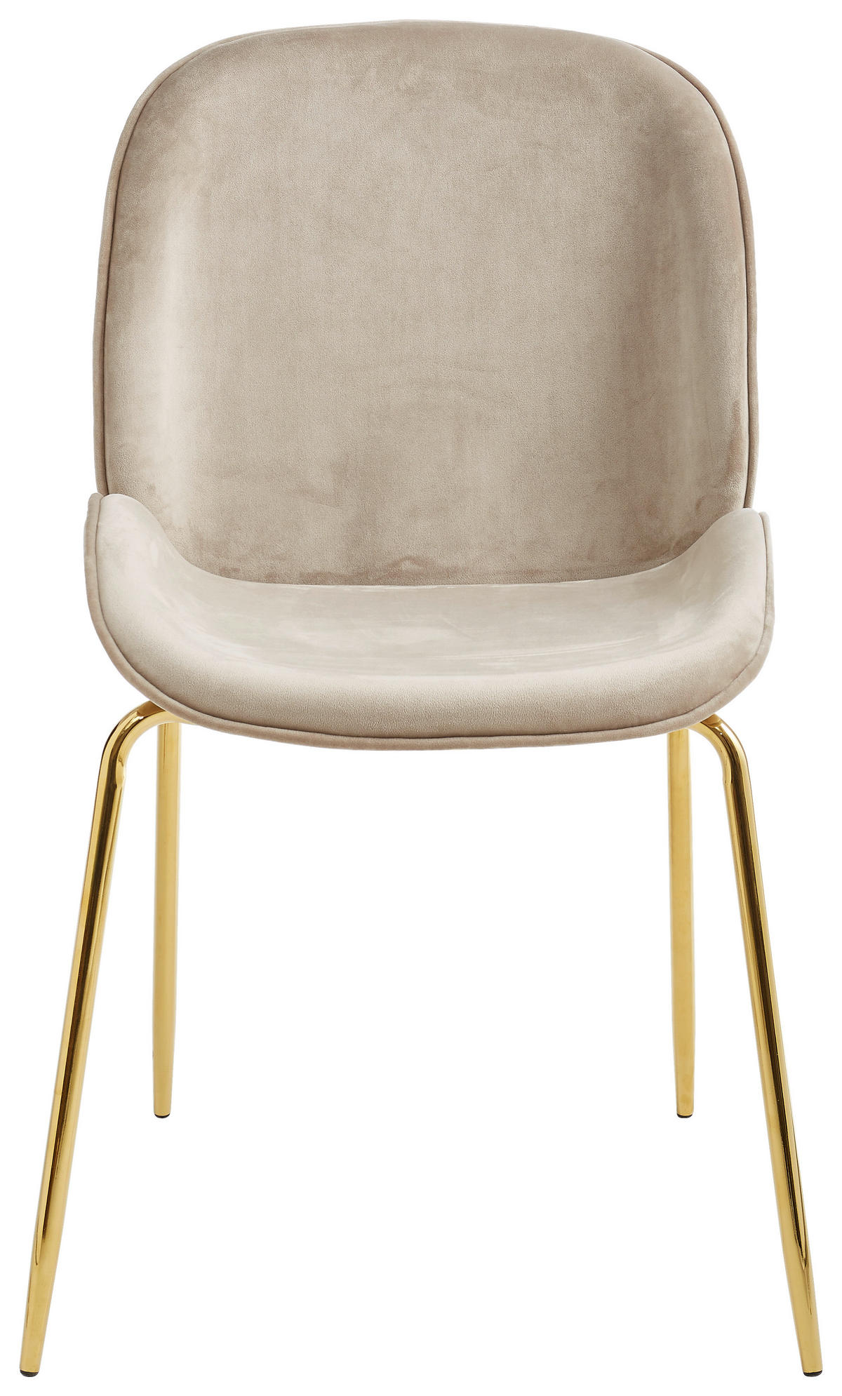 STOLICA  taupe, zlatne boje  tekstil, metal      - zlatne boje/taupe, Trend, tekstil/metal (46/86/60cm) - Livetastic