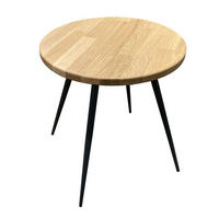 KLUB STOLIĆ crna, boje hrasta  drvo, metal  - boje hrasta/crna, Moderno, drvo/metal (40cm) - Hom`in