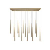 LED-PENDELLEUCHTE 100/20/150 cm    - Goldfarben, Design, Metall (100/20/150cm) - Trio Leuchten