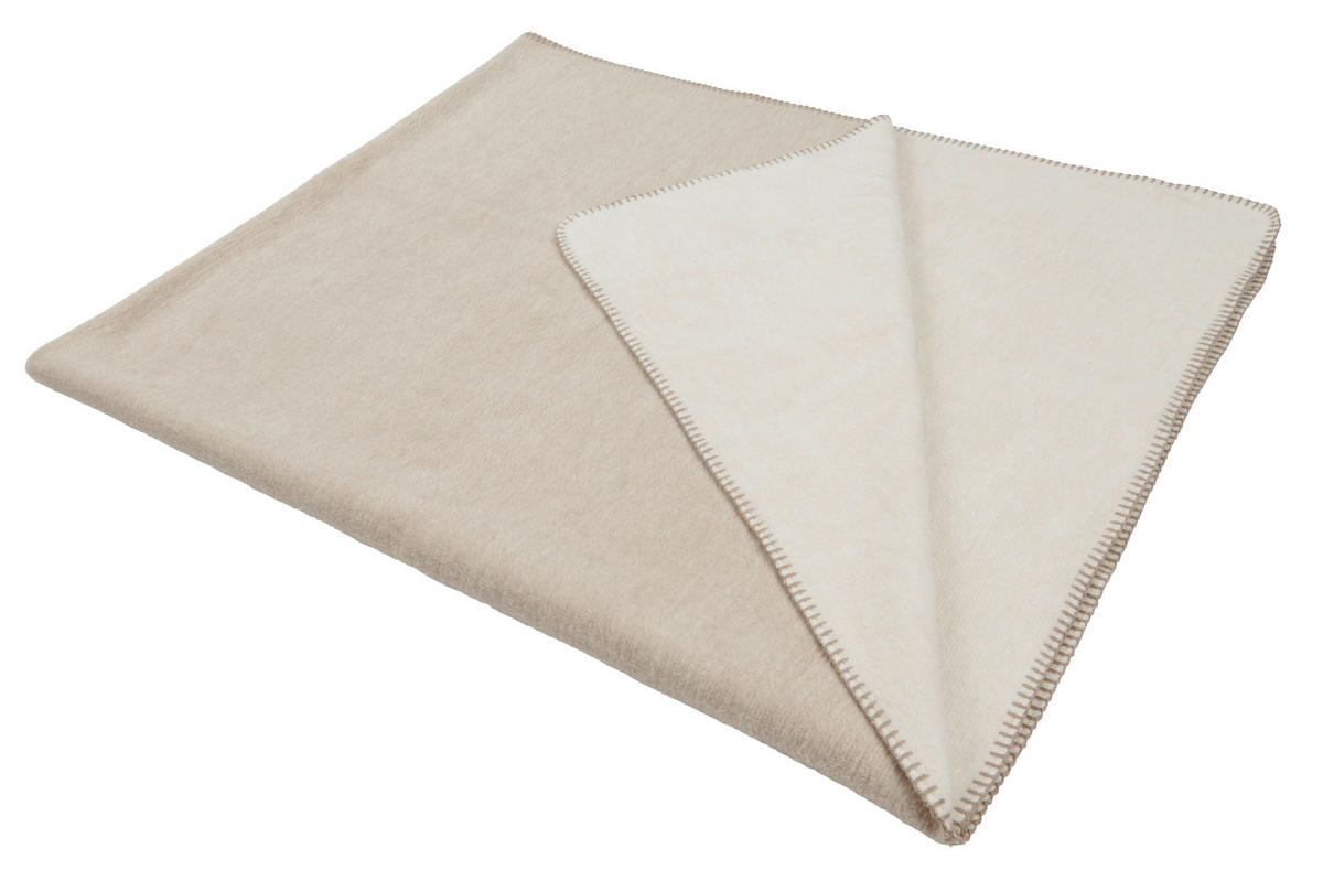 WOHNDECKE 150/200 cm  - Taupe/Beige, KONVENTIONELL, Textil (150/200cm) - Novel