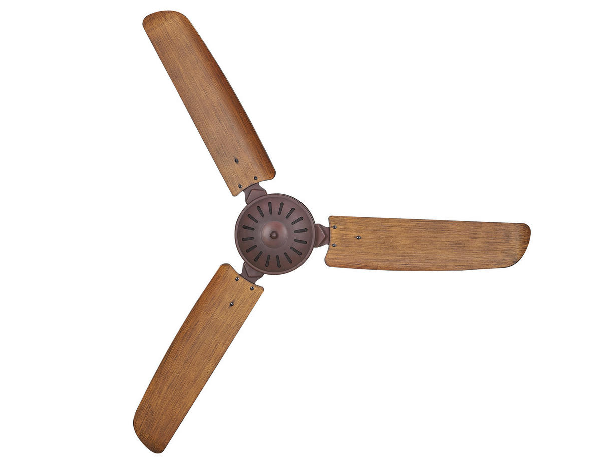 DECKENVENTILATOR - Dunkelbraun/Bronzefarben, Basics, Kunststoff/Metall (178/35cm) - P & B