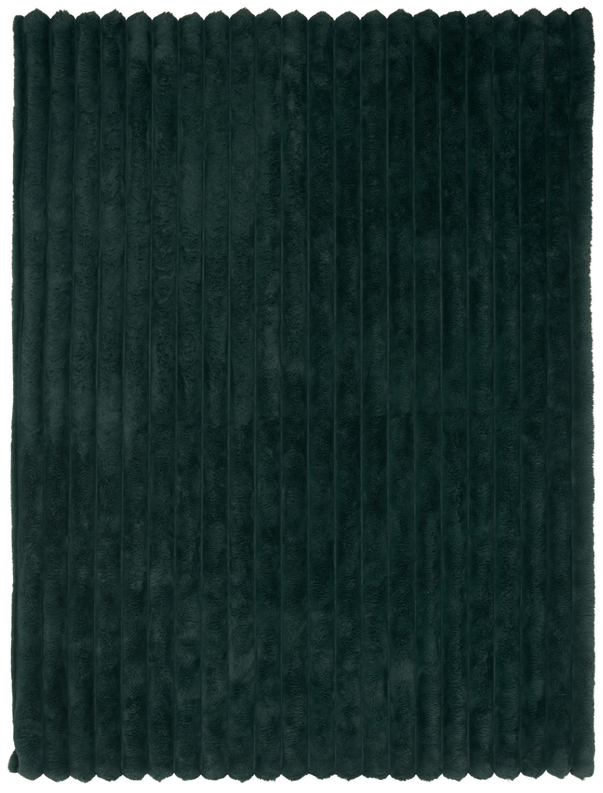 ĆEBE OD VEŠTAČKOG KRZNA 150/200 cm tamnozelena  - tamnozelena, tekstil (150/200cm) - Novel
