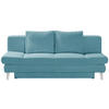SCHLAFSOFA in Cord Türkis  - Türkis/Chromfarben, Design, Textil/Metall (200/85/90cm) - Xora