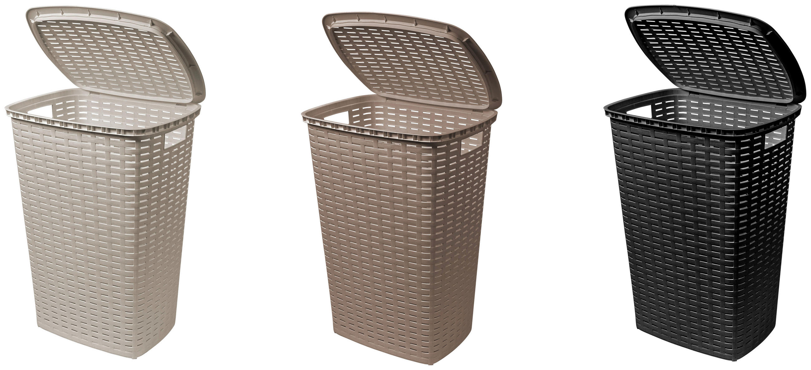 COș DE RUFE TIP LIGHEAN - crem, Basics, plastic (45/34/60cm) - Homeware