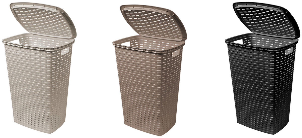 COș DE RUFE TIP LIGHEAN - crem, Basics, plastic (45/34/60cm) - Homeware