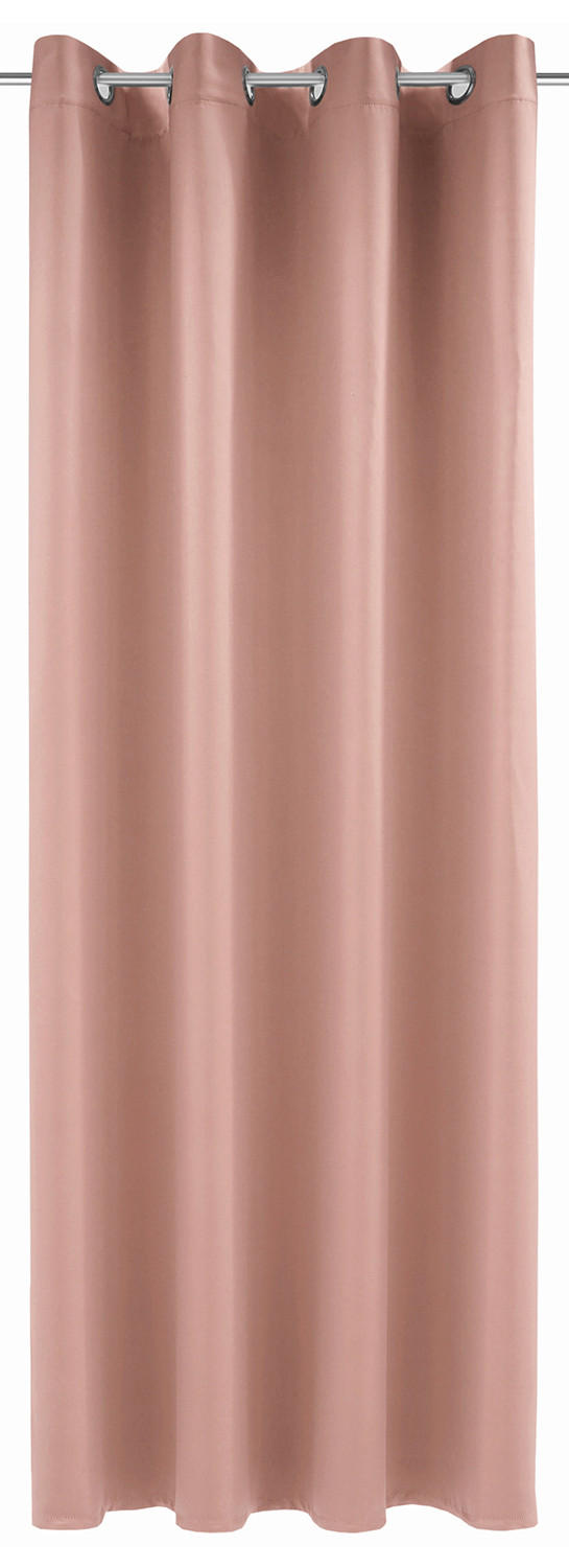 FERTIGVORHANG  black-out (lichtundurchlässig)  140/245 cm   - Hellrosa, Basics, Textil (140/245cm)