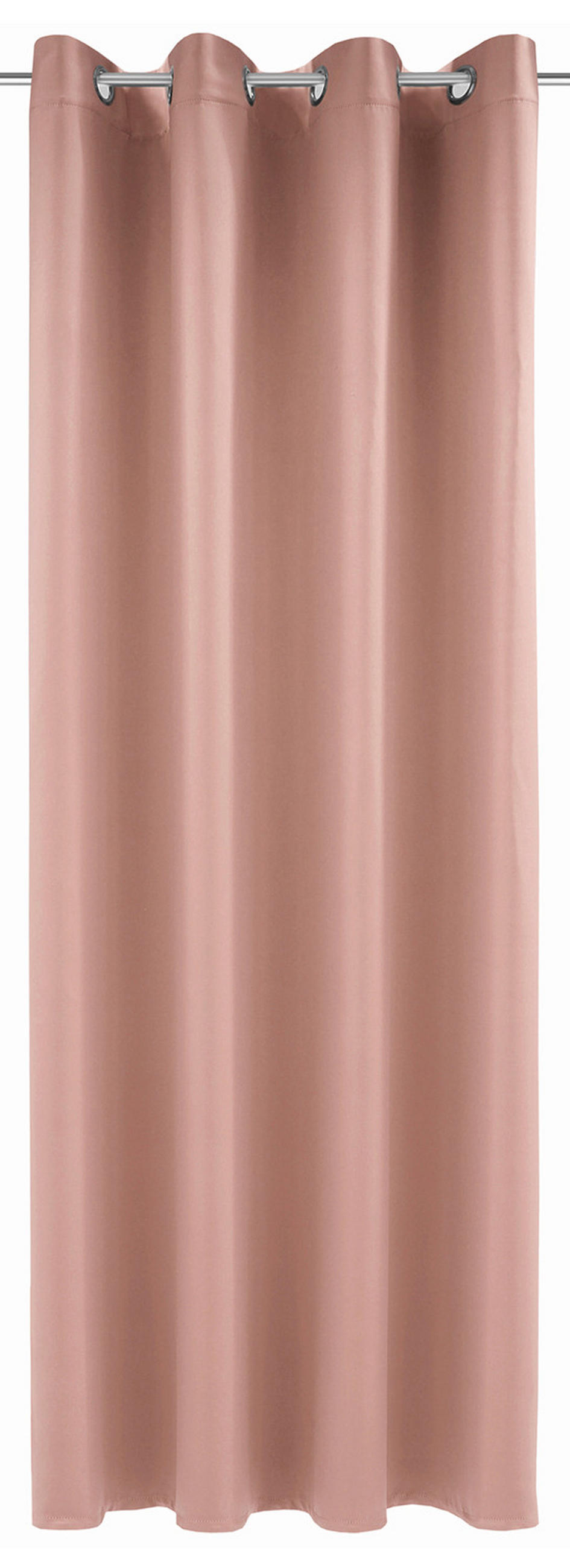FERTIGVORHANG  black-out (lichtundurchlässig)  140/245 cm   - Hellrosa, Basics, Textil (140/245cm)