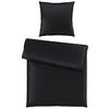 BETTWÄSCHE 135/200 cm NIGIRI Satin  - Schwarz, Basics, Textil (135/200cm) - Bio:Vio