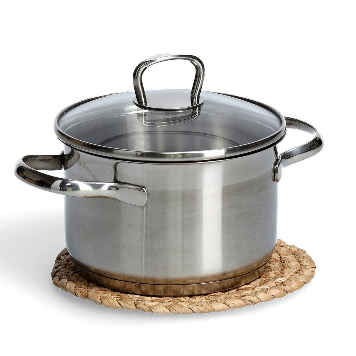 TOPFUNTERSETZER-SET Holz Naturfarben  - Naturfarben, Basics, Holz (24/28/4cm) - Zeller Present