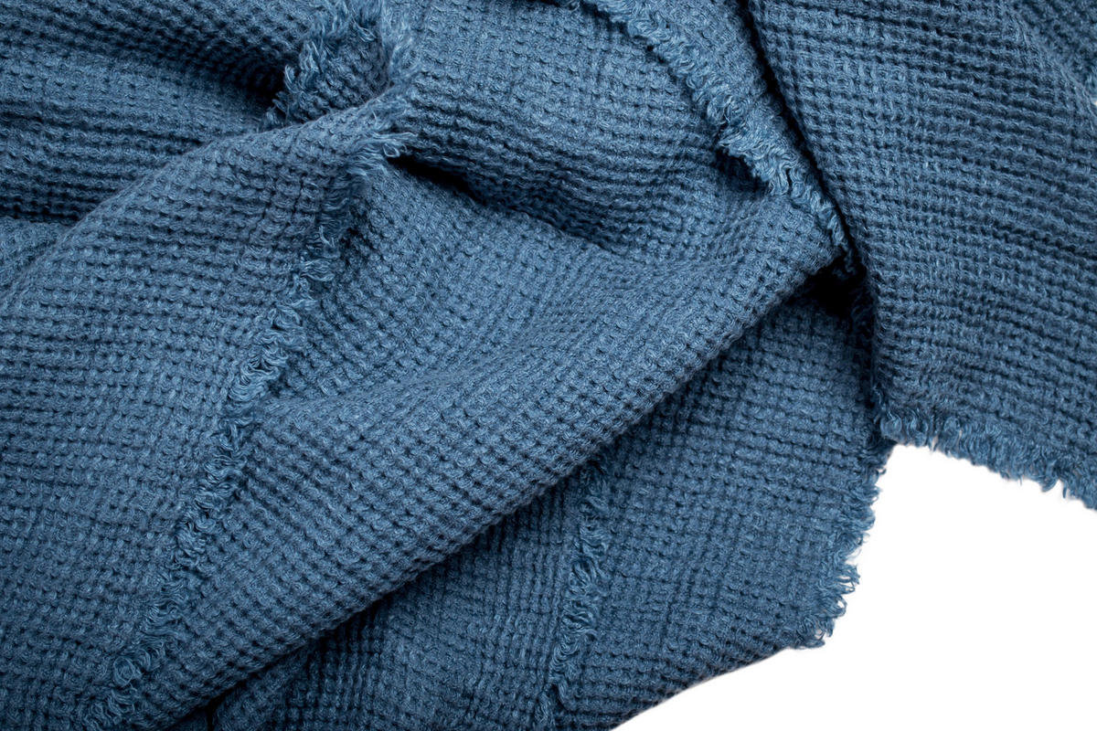 PLAID Honeybee 130/180 cm  - Blau, Basics, Textil (130/180cm) - Zoeppritz