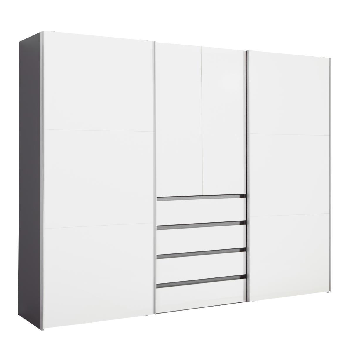 Kleiderschrank In Graphitfarben Weiss Online Kaufen Xxxlutz Ch 
