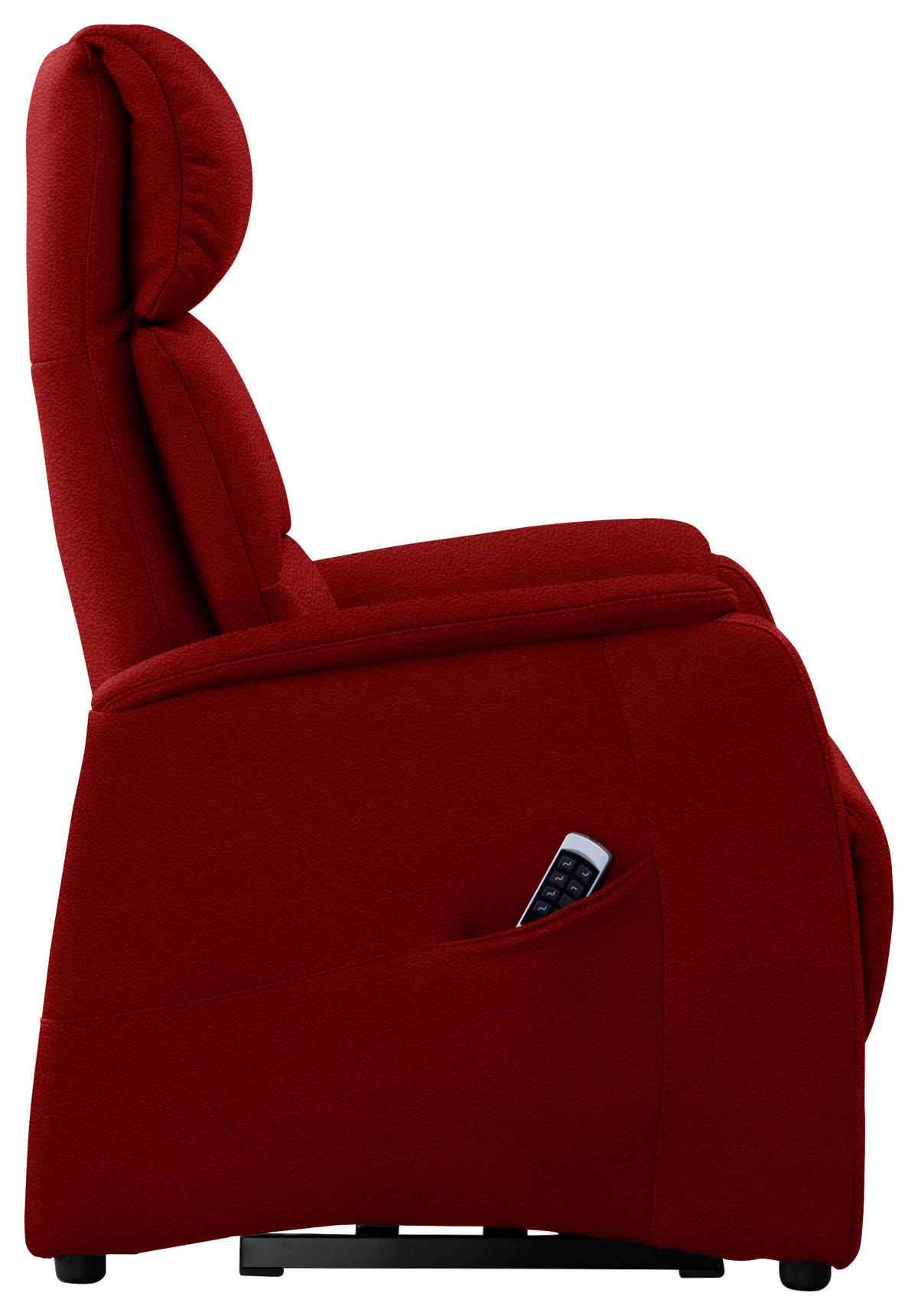 FERNSEHSESSEL in Rot  - Rot/Schwarz, Konventionell, Leder/Kunststoff (69/109/83cm) - Cantus