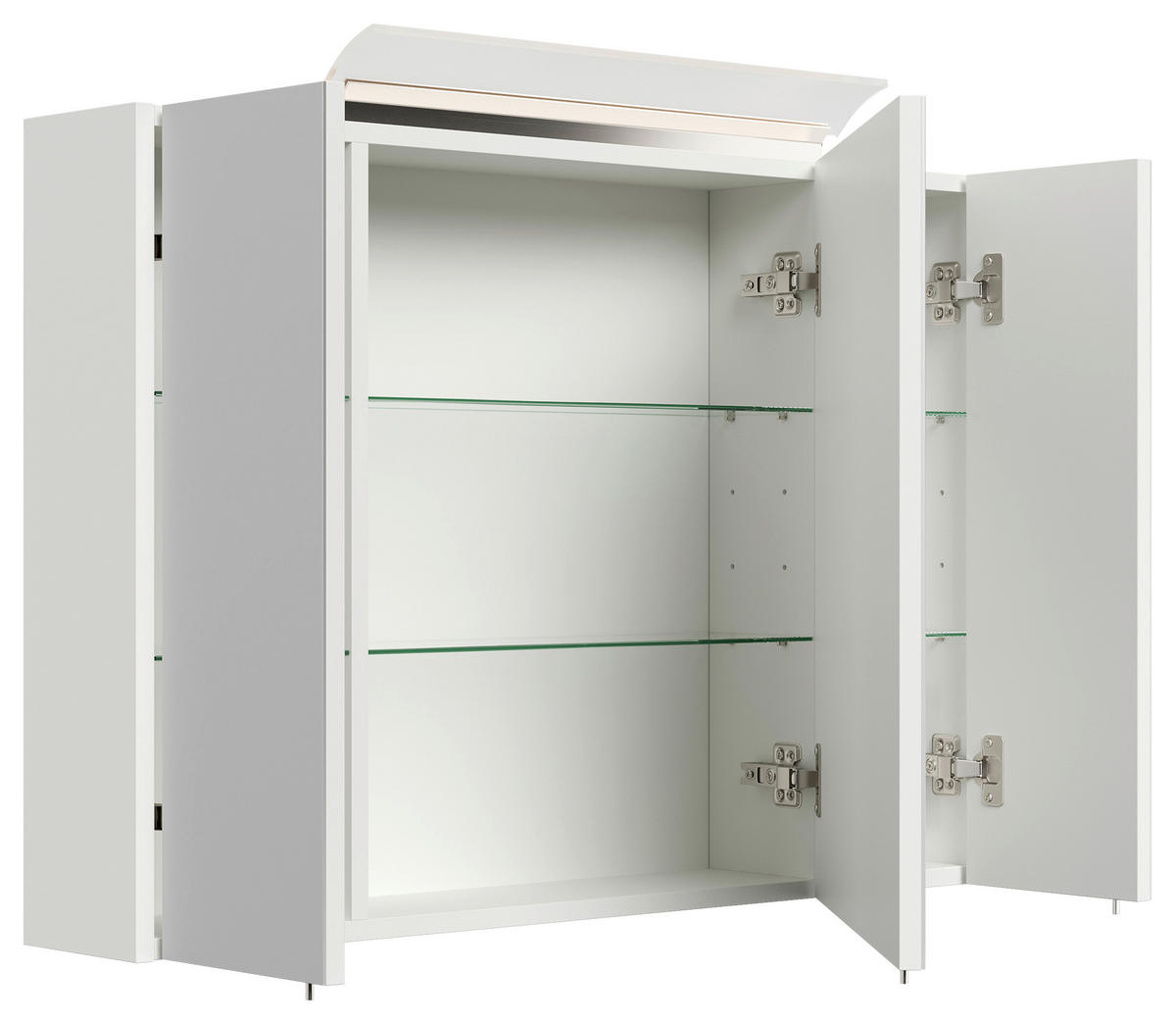 SPIEGELSCHRANK 90/62/17 cm  - Weiß Hochglanz, MODERN, Glas/Holzwerkstoff (90/62/17cm) - MID.YOU