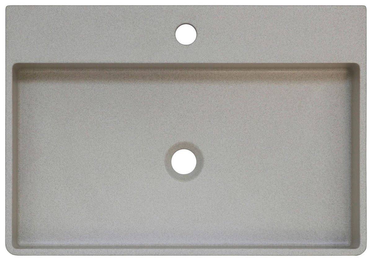 Lavoar 62/13/42 cm  - gri deschis, Basics, piatră (62/13/42cm) - Linea Natura