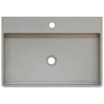 WASCHBECKEN 62/13/42 cm  - Hellgrau, Basics, Stein (62/13/42cm) - Linea Natura