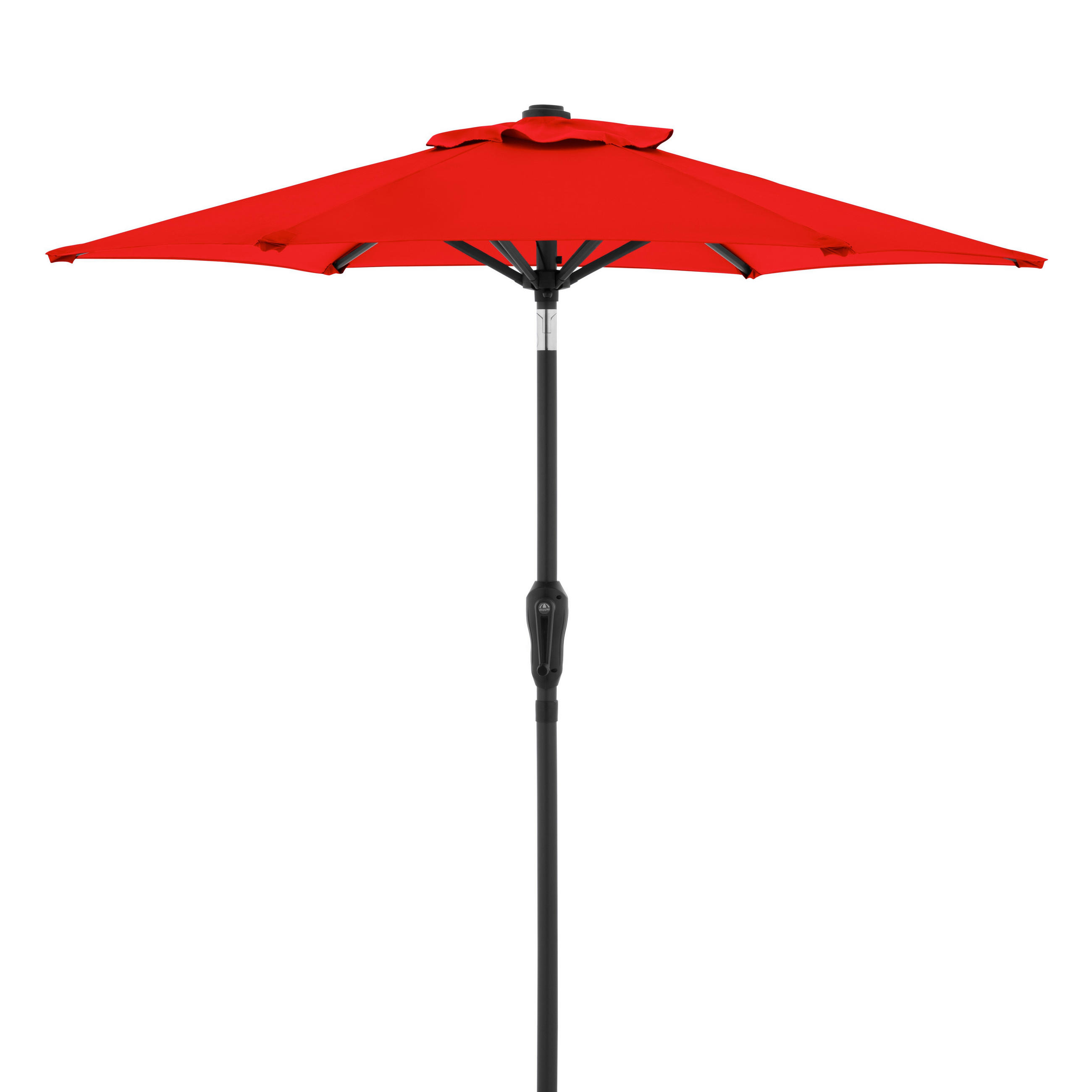 SONNENSCHIRM 180 cm Rot  - Anthrazit/Rot, Basics, Textil/Metall (180/180cm) - Doppler