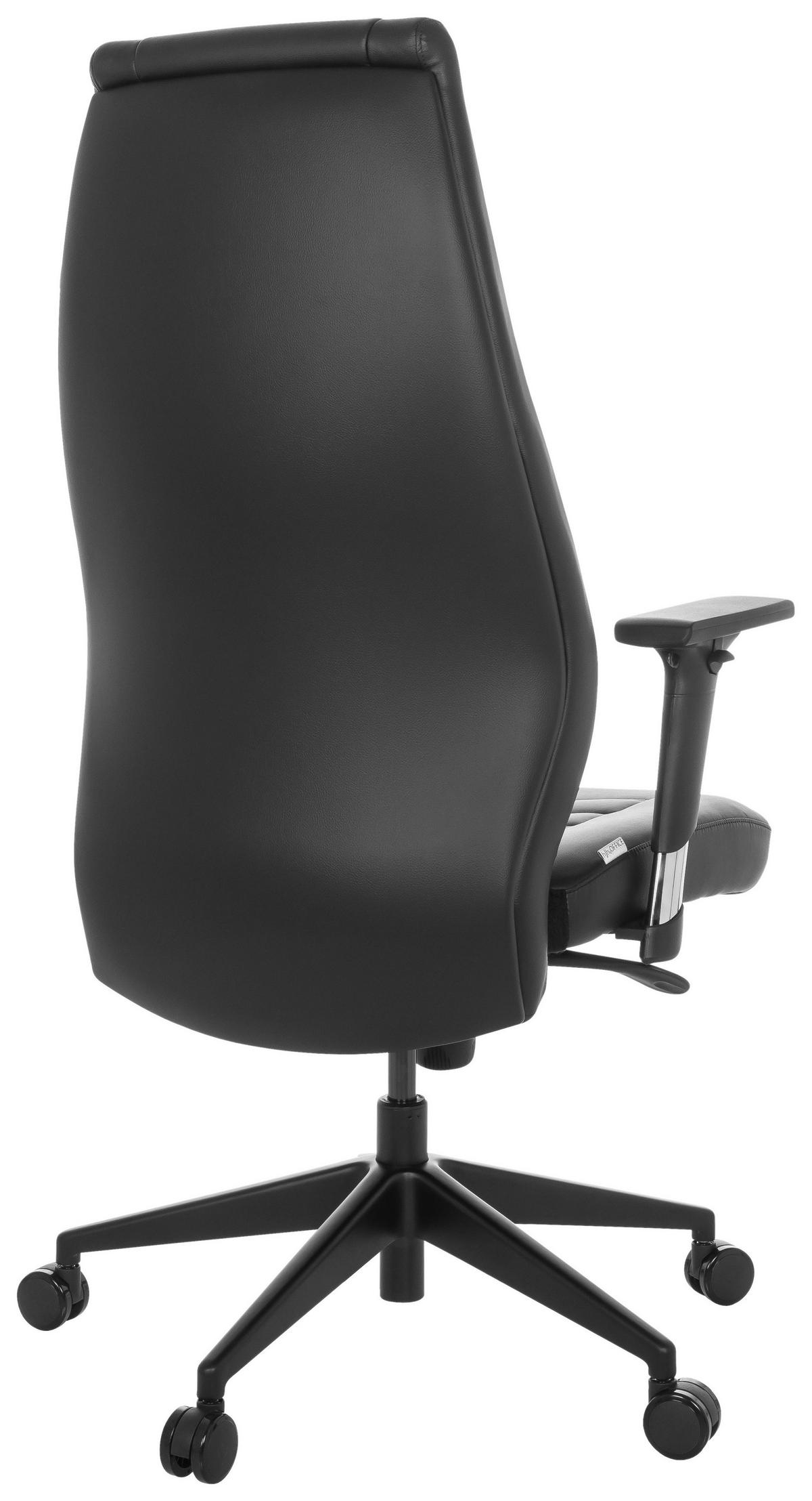 SNURRSTOL  i läderimitation svart  - svart, Basics, metall/textil (67/119-129/76cm) - MID.YOU