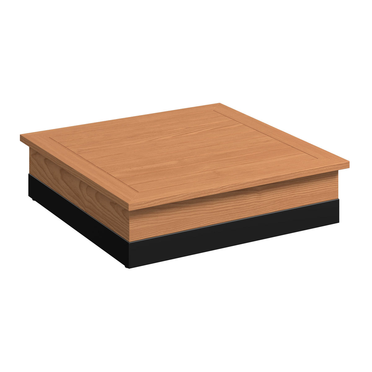 LOUNGEGARNITUR 5-teilig  333/333 cm  Teakholz Aluminium  - Schwarz/Teakfarben, MODERN, Holz/Kunststoff (333/333cm) - Ambia Garden