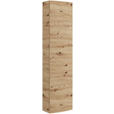 HOCHSCHRANK 33.5/139/20 cm  - Eiche Artisan, Natur, Glas/Holzwerkstoff (33.5/139/20cm) - Voleo