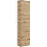 HOCHSCHRANK 33.5/139/20 cm  - Eiche Artisan, Natur, Glas/Holzwerkstoff (33.5/139/20cm) - Voleo