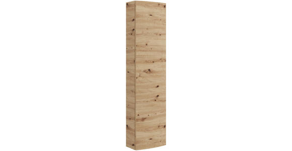 HOCHSCHRANK 33.5/139/20 cm  - Eiche Artisan, Natur, Glas/Holzwerkstoff (33.5/139/20cm) - Voleo