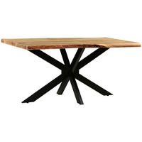 STOL ZA BLAGOVAONICU  crna, boje bagrema  drvo, metal      - boje bagrema/crna, Moderno, drvo/metal (160/90/76cm) - MID.YOU