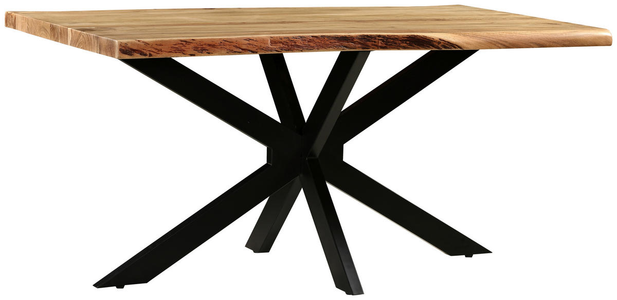 STOL ZA BLAGOVAONICU  crna, boje bagrema  drvo, metal      - boje bagrema/crna, Moderno, drvo/metal (160/90/76cm) - MID.YOU