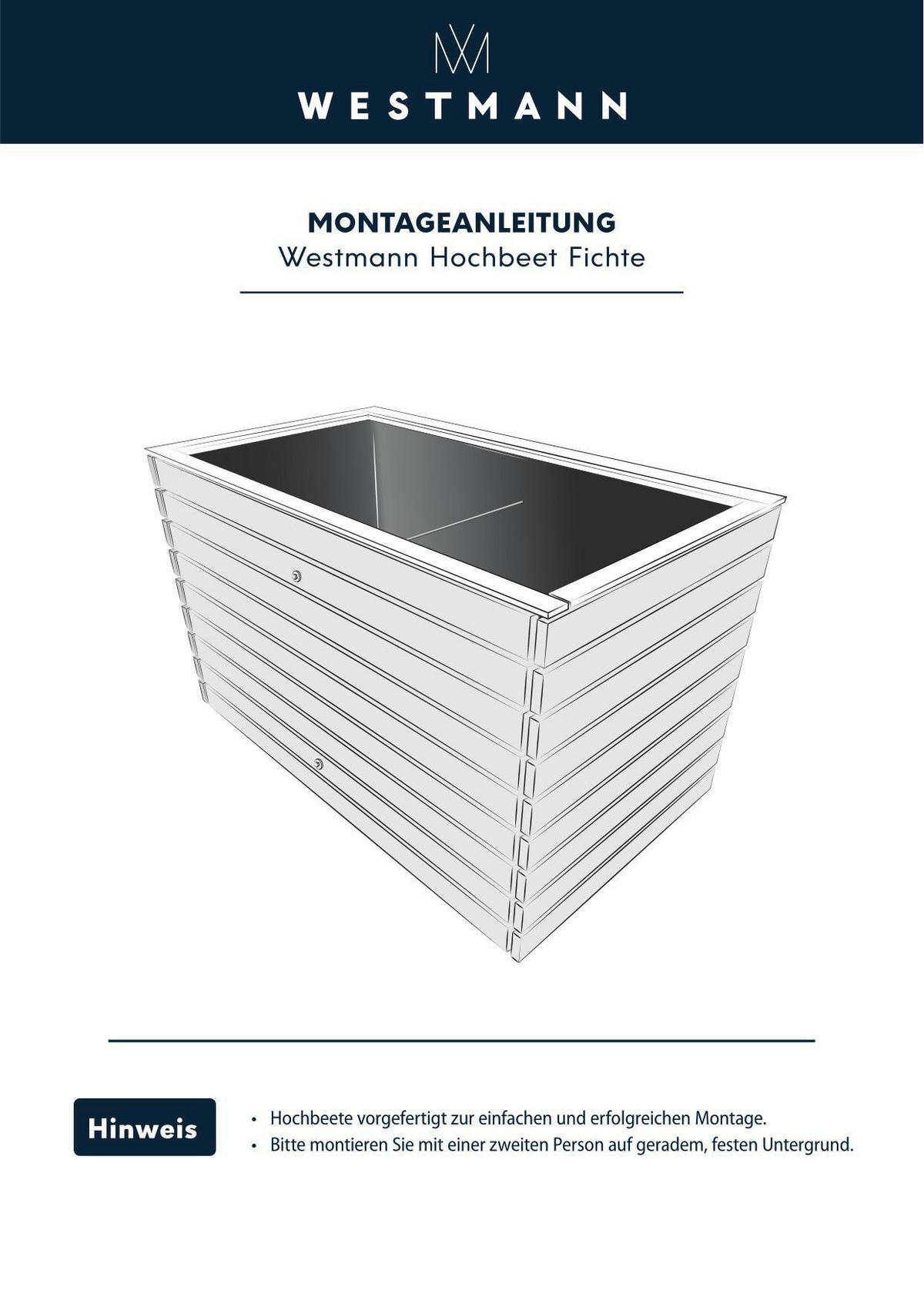VYVÝŠENÝ ZÁHON   - farba smreka, Basics, drevo (70/90/130cm)