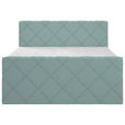 BOXSPRINGBETT 180/200 cm  in Mintgrau  - Mintgrau, KONVENTIONELL, Textil (180/200cm) - Esposa