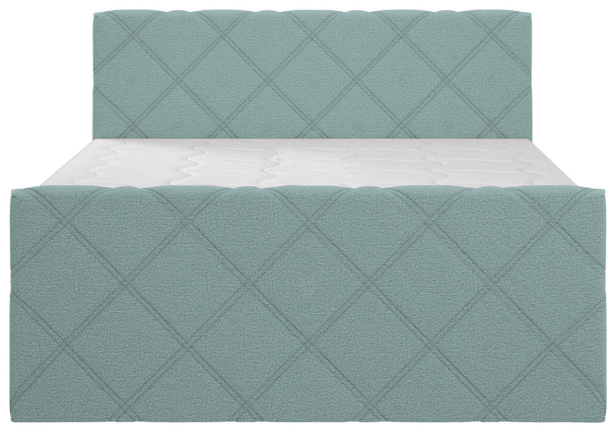 BOXSPRINGBETT 180/200 cm  in Mintgrau  - Mintgrau, KONVENTIONELL, Textil (180/200cm) - Esposa