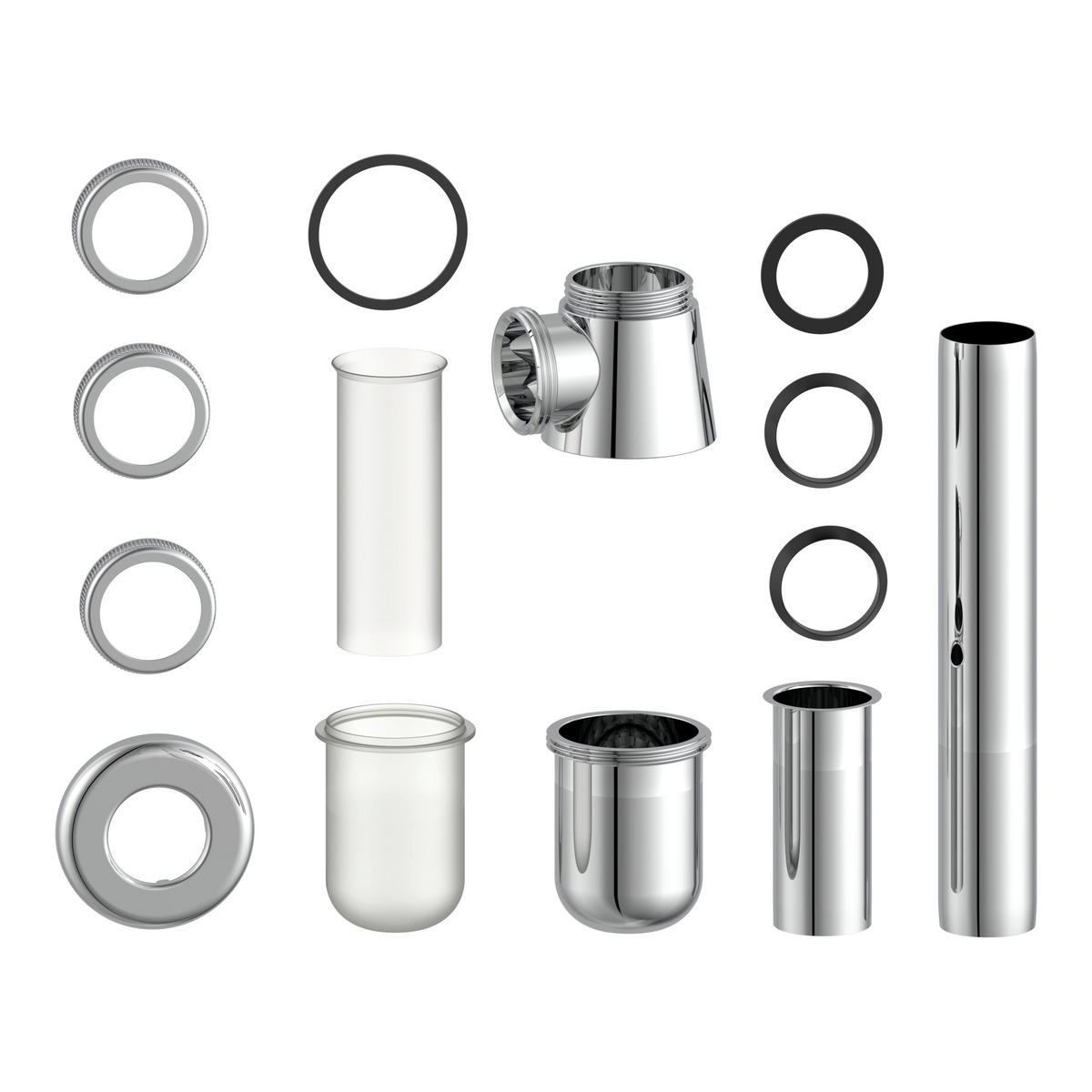 SIPHON  - Chromfarben, Basics, Kunststoff/Metall (6,5/18,5/26cm) - Schütte