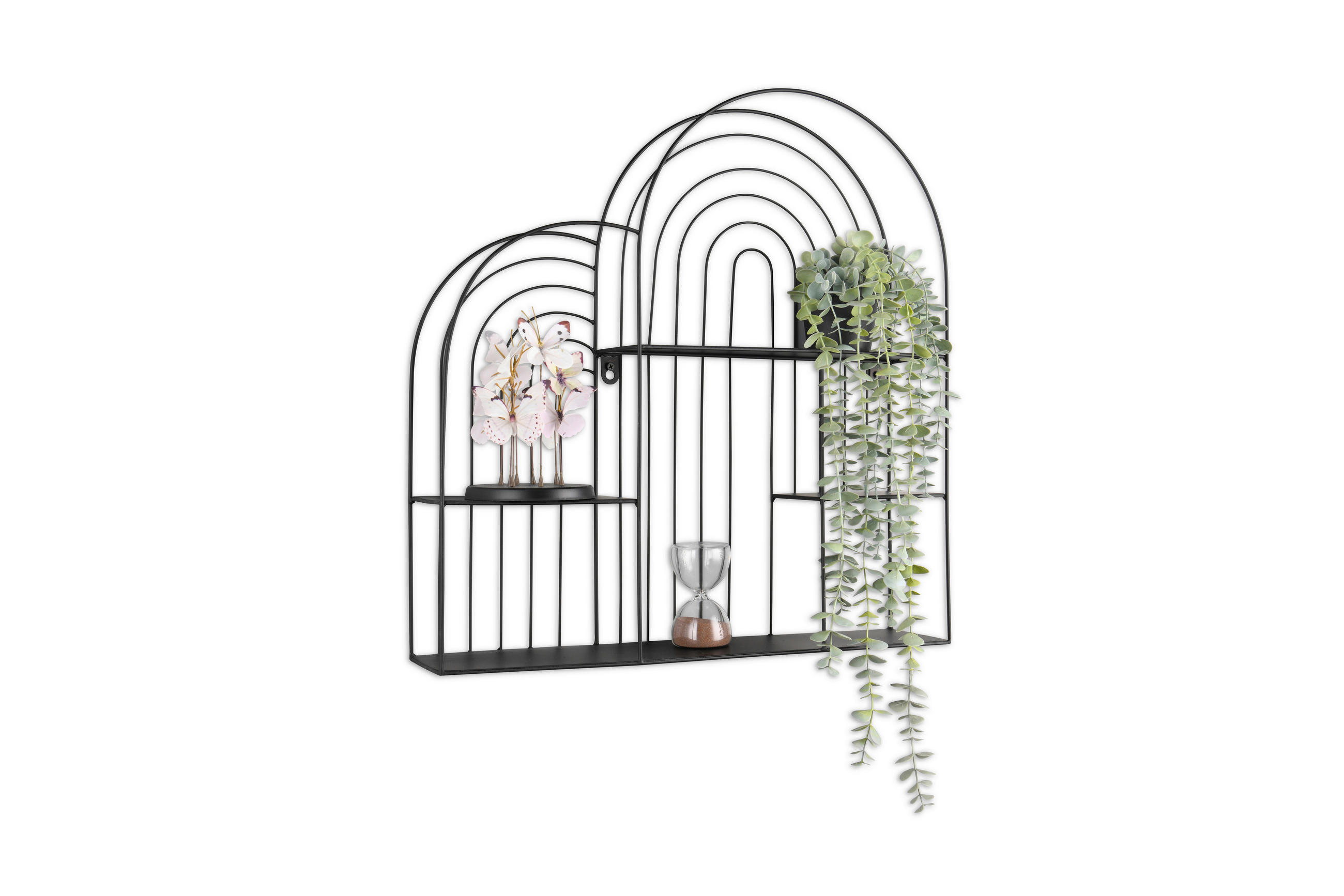 WANDREGAL  - Schwarz, Trend, Metall (54/55/11cm) - Boxxx