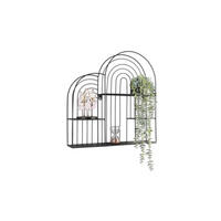 WANDREGAL  - Schwarz, Trend, Metall (54/55/11cm) - Boxxx