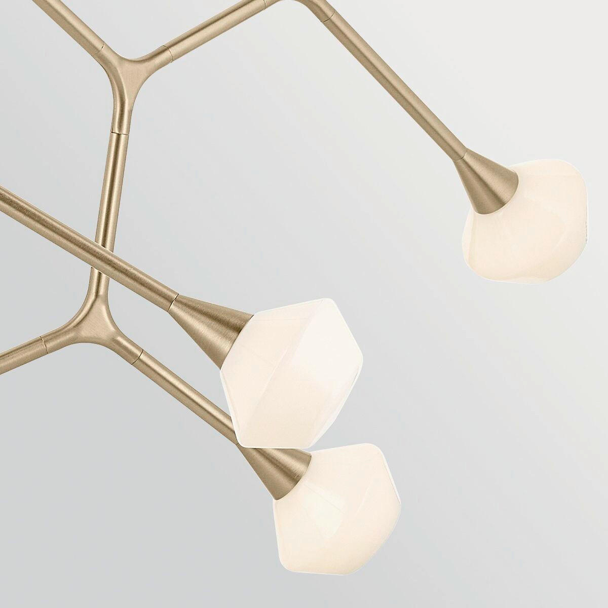 KRONLEUCHTER Kichler 79,4/133,4/67,3 cm  - Champagner, Design, Glas/Metall (79,4/133,4/67,3cm) - Elstead Lighting