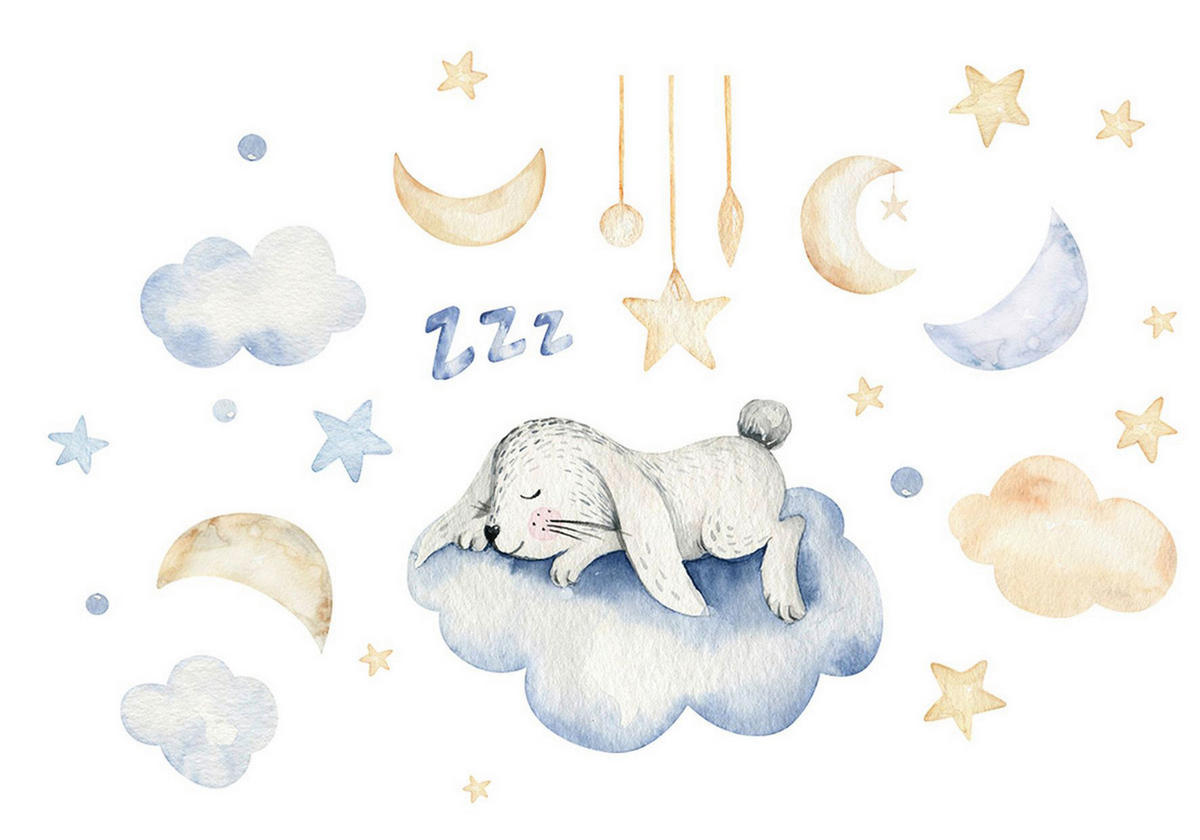 DEKORAČNÍ NÁLEPKA - vícebarevná, Basics, plast (25/35cm) - Euroart