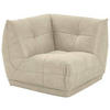 SOFAELEMENT Lederlook Creme  - Creme, Trend, Textil (105/80/105cm) - Livetastic