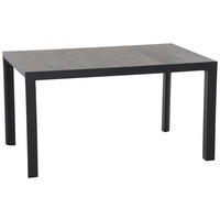 GARTENTISCH 140/90/74 cm Metall rechteckig  - Anthrazit/Graubraun, Basics, Keramik/Metall (140/90/74cm) - Siena Garden