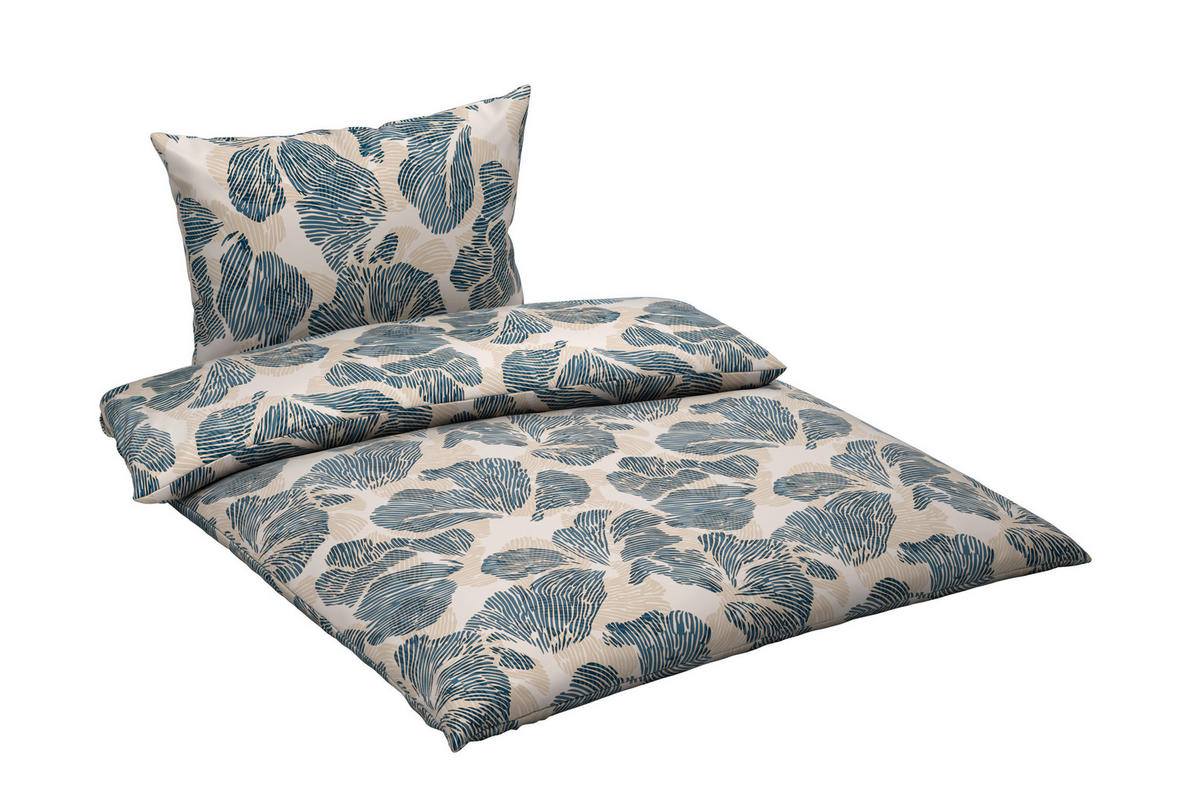 BETTWÄSCHE Mavie Satin 140/200 cm  - Blau, Basics, Textil (140/200cm) - Esposa