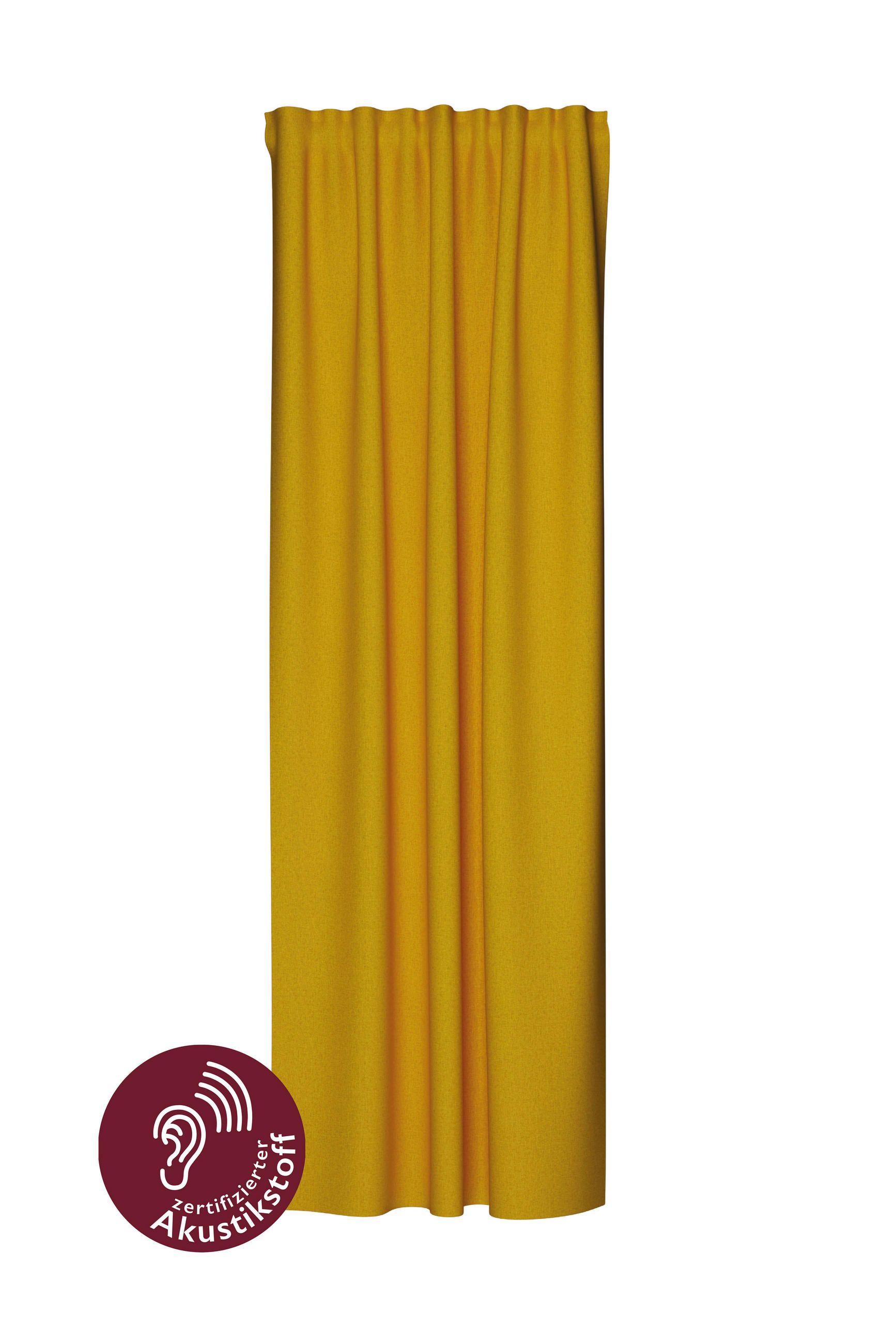 FERTIGVORHANG blickdicht  - Senfgelb, Basics, Textil (140/245cm) - Fuggerhaus