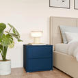 NACHTSCHRANK 50/48/42 cm  - Silberfarben/Dunkelblau, Trend, Holzwerkstoff/Kunststoff (50/48/42cm) - Carryhome