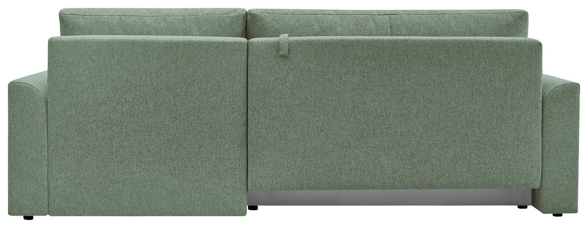 ECKSOFA KIMMY Grün Flachgewebe Zierkissen, Rückenkissen, Bettkasten  - Schwarz/Grün, Design, Kunststoff/Textil (233/146cm) - P & B
