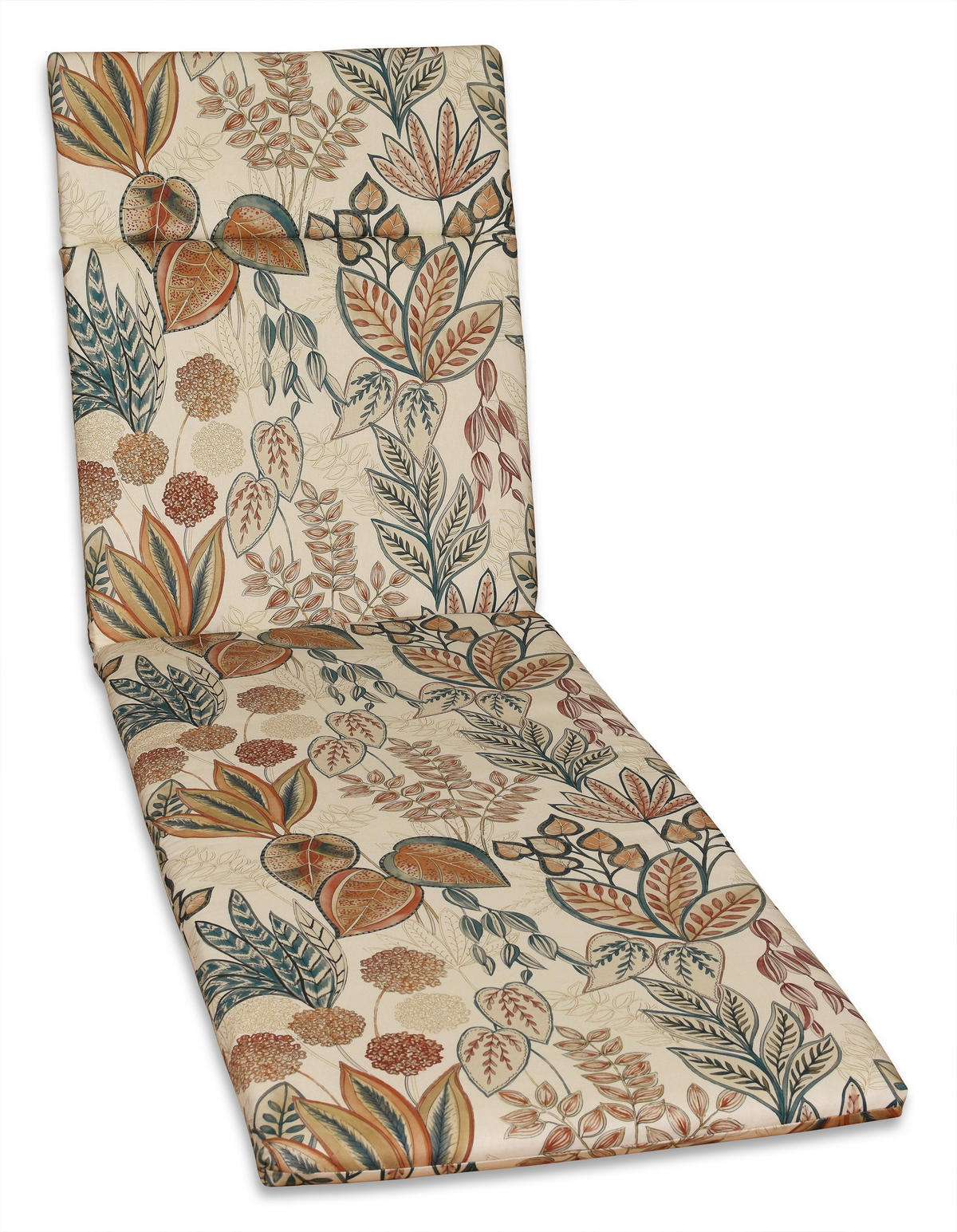 LIEGENAUFLAGE Floral  - Hellbraun/Beige, Basics, Textil (200/4/60cm)