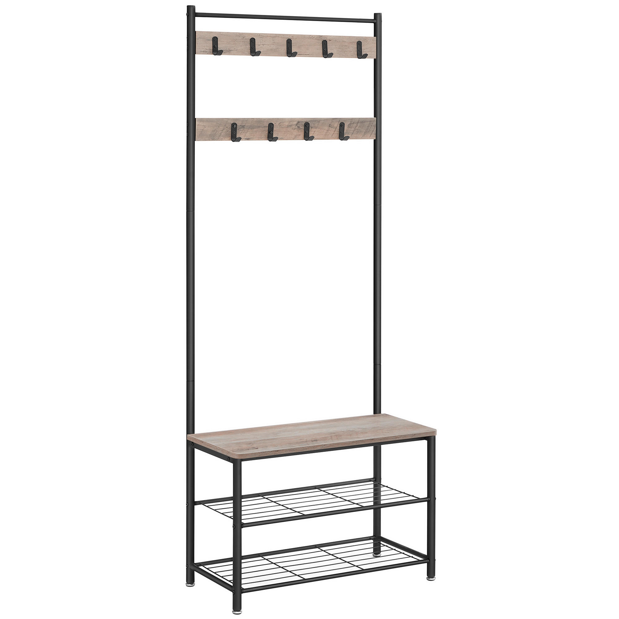 PREDSIEŇOVÝ NÁBYTOK, 70/175/32 cm - čierna/sivá, Trend, kov/kompozitné drevo (70/175/32cm) - Boxxx
